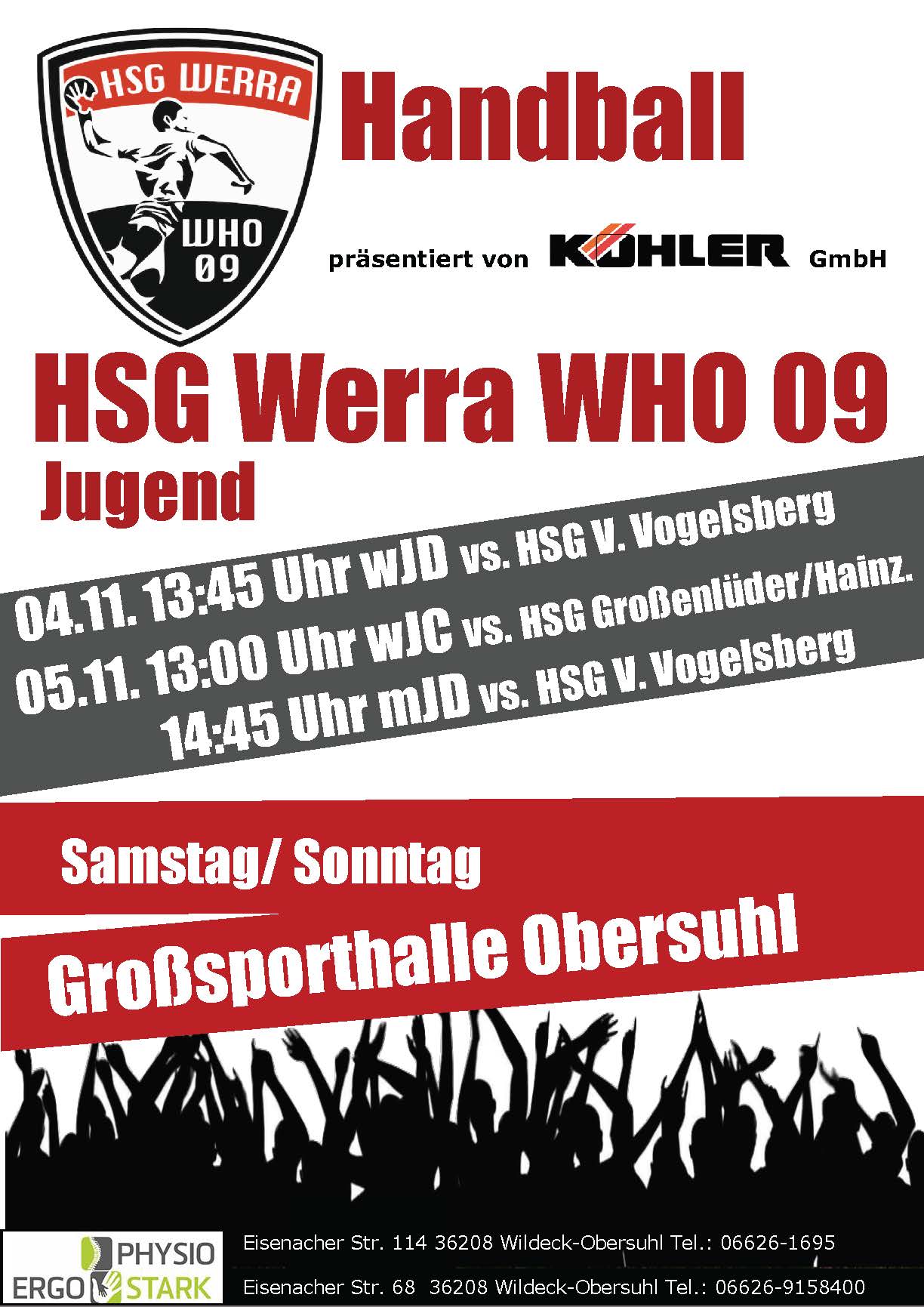 Jugendspiele am 04. und 05. November 2023 in Obersuhl.